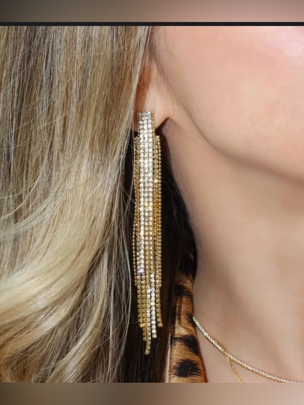JACKIE MACK - ADHARA EARRINGS GOLD / NEW / Sold out online $78